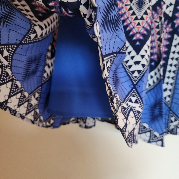 Yummi Kim Night Out Halter Fit and Flare Silk Mini Dress Size XS - Picture 6 of 10